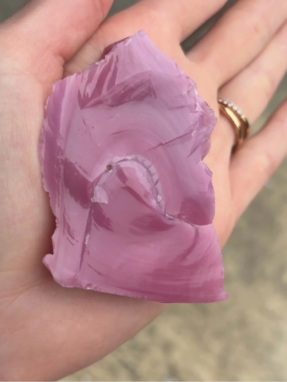 Polished Pink Chalcedony Slab - Picture 2 of 2
